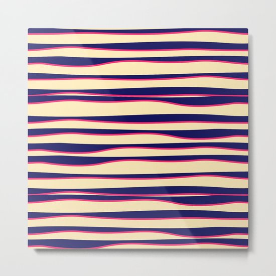 Funky Zebra Metal Print