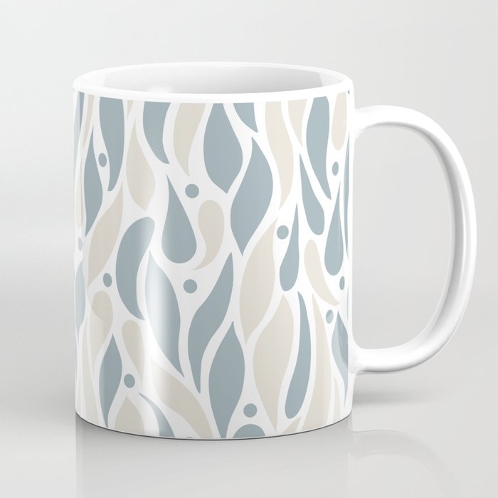 Swirls - Cream and Blue Coffee Mug