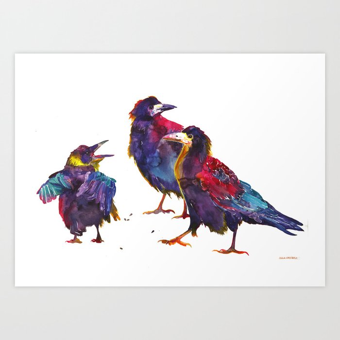 Ugly birds Art Print