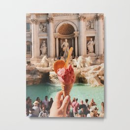 Gelato by the Trevi Metal Print | Photo, Travel, Italy, Foodie, Studyabroad, Gelato, Travelabroad, Abroad, Rome, Food 