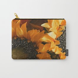 Bright Orange And Vibrant Yellow Sunflowers  Carry-All Pouch | Chicsunflowers, Sunflowersorange, Brightsunflowers, Sunflowersyellow, Epicsunflowers, Vibrantsunflowers, Photo, Dec02, Yellowsunflowers, Orangesunflowers 