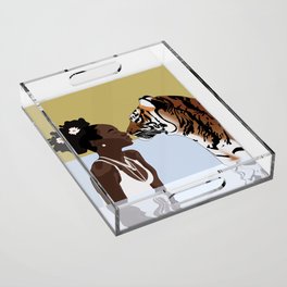 Tiger Reflection Acrylic Tray