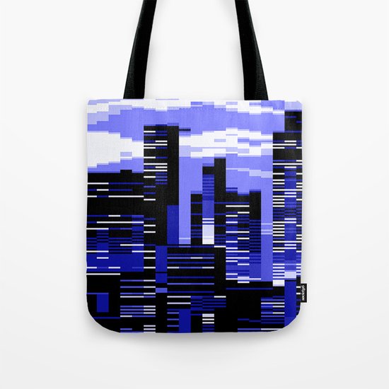 pxl cityscape Tote Bag