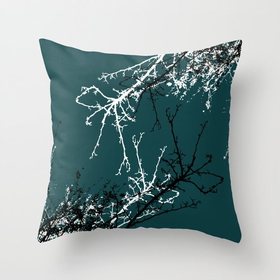 grey sky Throw Pillow