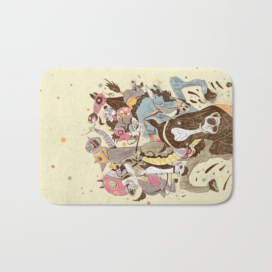 The Great Horse Race! Bath Mat