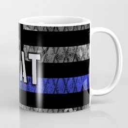 Distressed SWAT Police Flag Coffee Mug