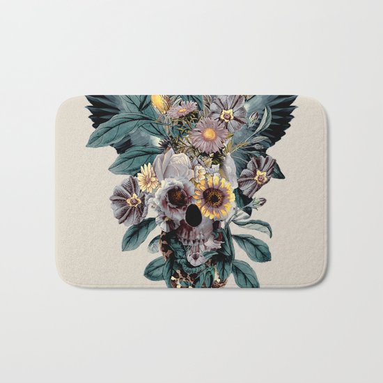 Skull and Snake Bath Mat