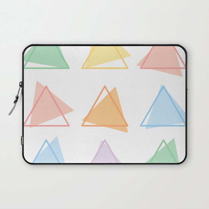 Pastel triangles Laptop Sleeve