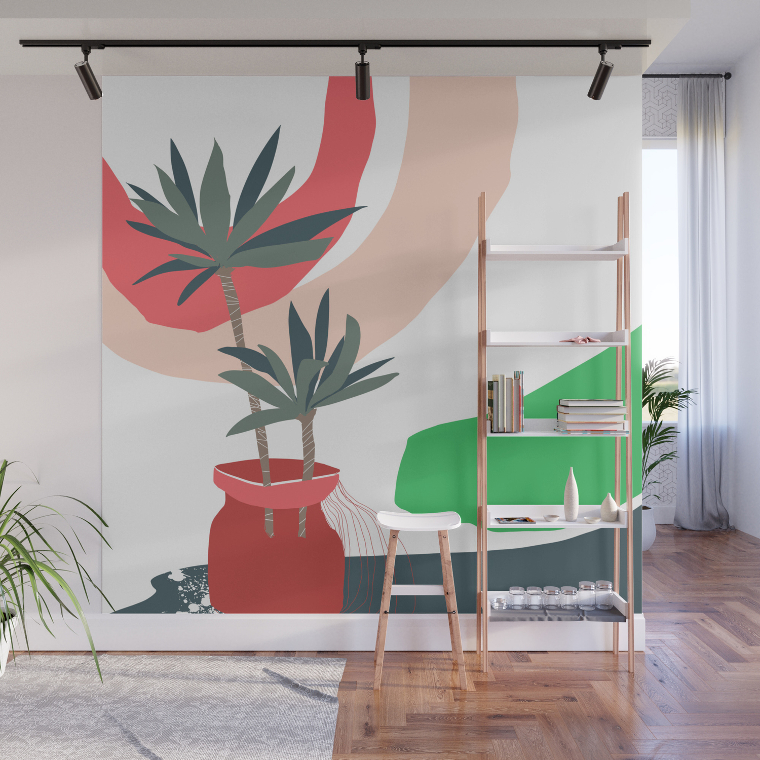 Window Sill Plants Wall Mural By Doriscici Society6