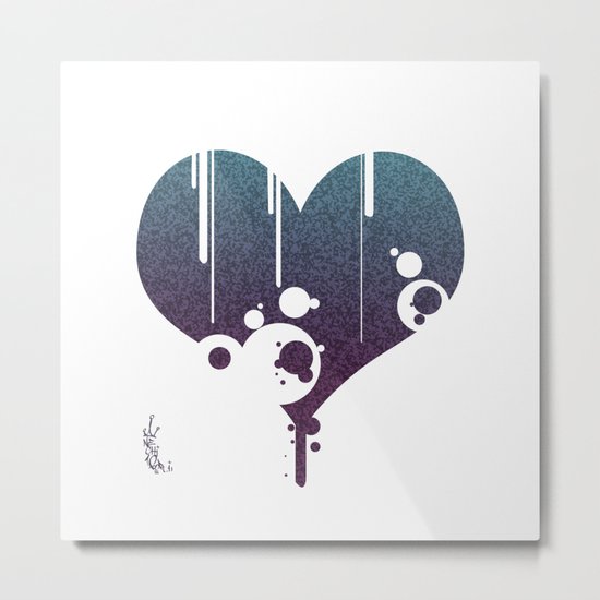 purple heart Metal Print