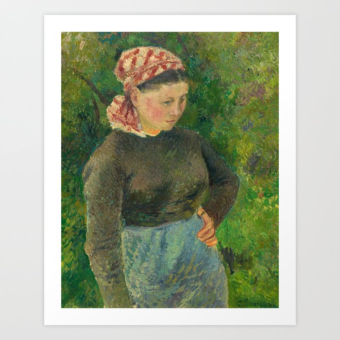 Peasant Woman, 1880 by Camille Pissarro Art Print