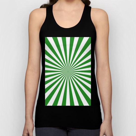 Starburst (Forest Green/White) Unisex Tank Top