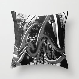 living color in black and white  Throw Pillow