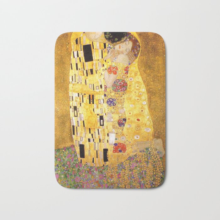 The Kiss - Gustav Klimt Bath Mat
