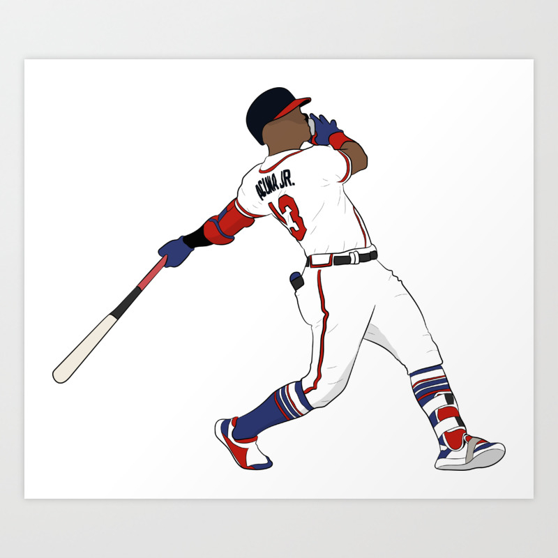 Ronald Acuna Jr Art Print By Sicksticks Society6