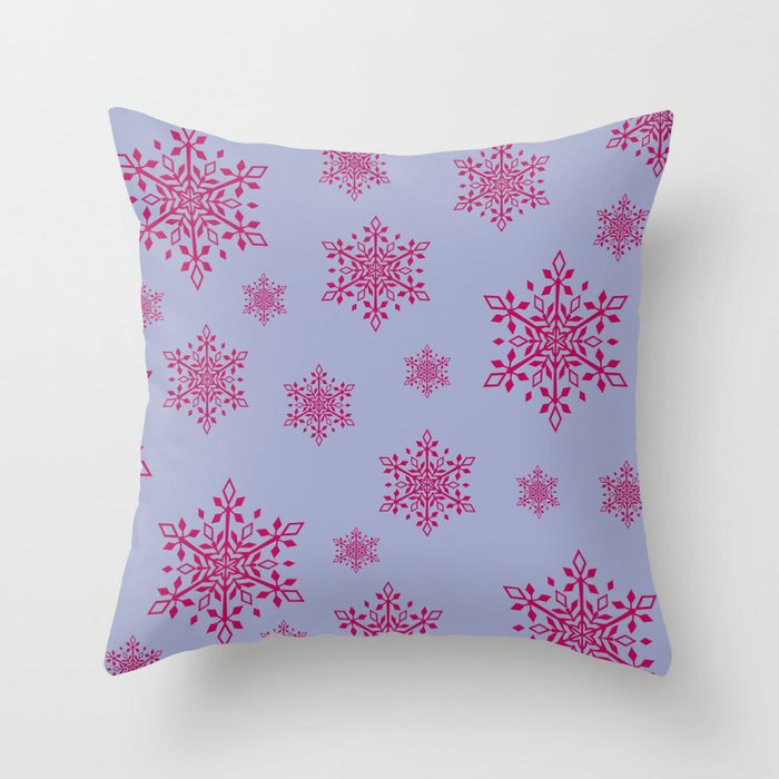 Snowflakes Throw Pillow