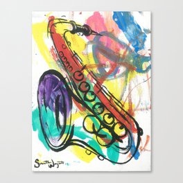 Saxaphone Canvas Print