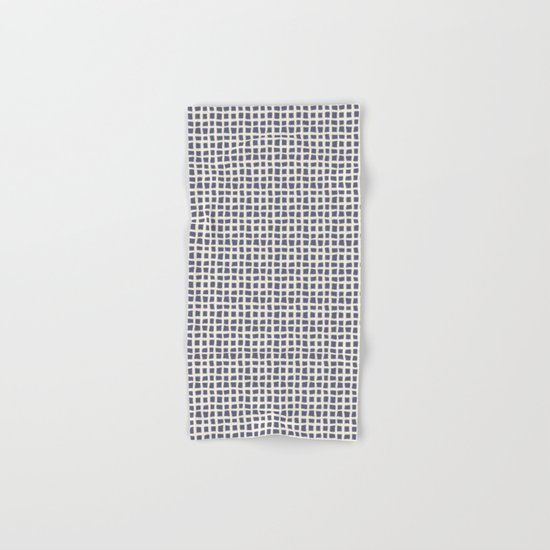 Blue Scribbles Pattern 07 Hand & Bath Towel
