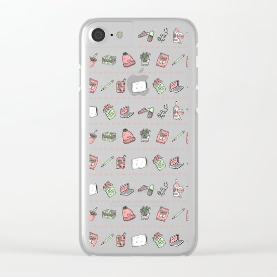 (Staying) Home for the Holidays Clear iPhone Case