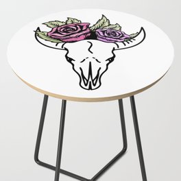 Skull & Rose Side Table
