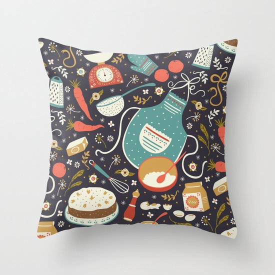 Carrot Cake Throw Pillow