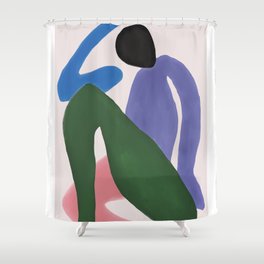 Coloured Organic Body Shower Curtain