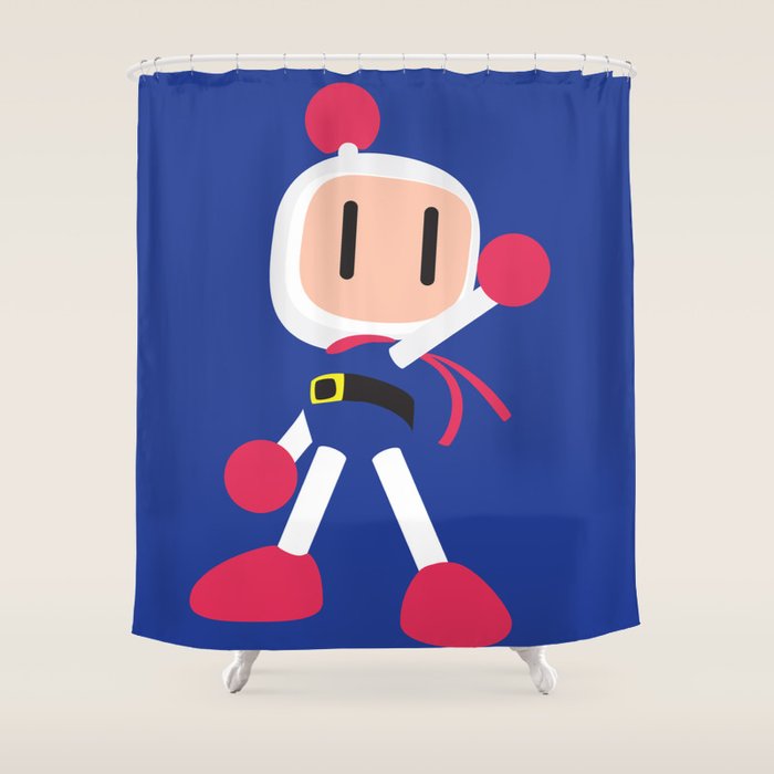 Erman Minimalist Nintendo Shower Curtain By Ese51 Society6 Erman Minimalist Nintendo Shower Curtain