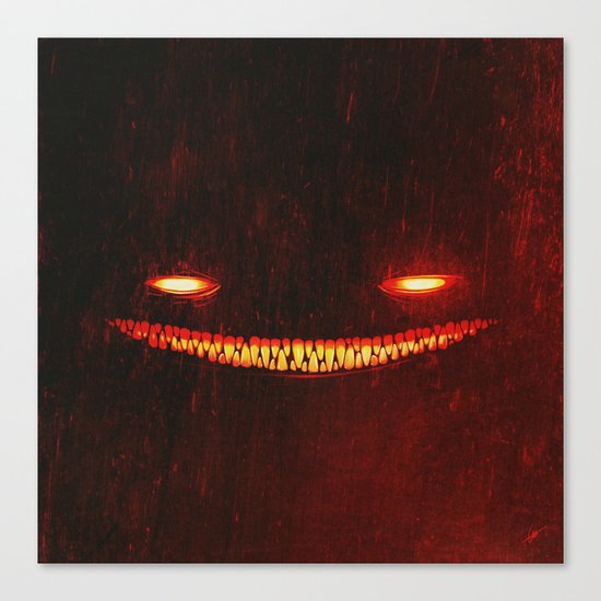 Smile (Red) Canvas Print