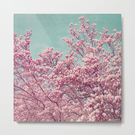 Vintage Magnolia Metal Print