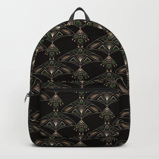 Art Deco "Emeralds " Backpack