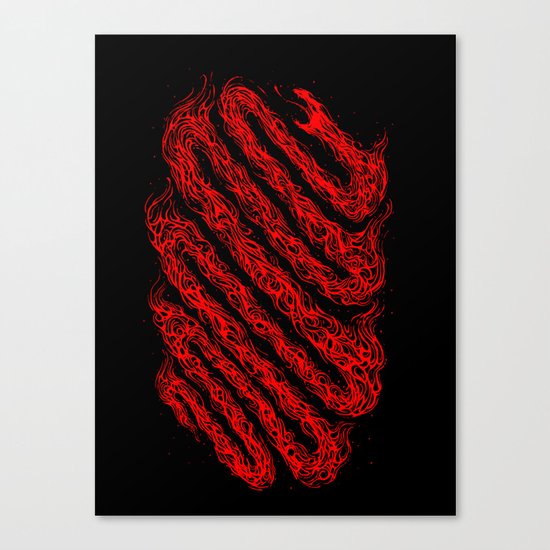 The fire snake Canvas Print