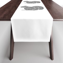 Squiggle Squirrel Table Runner