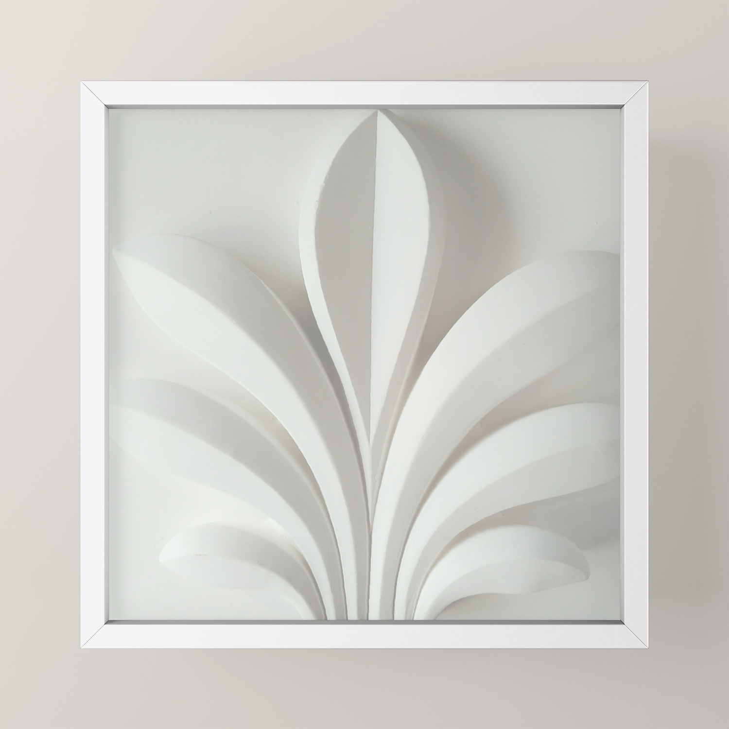 White Sculpture Framed Mini Art Print By Lorasi Society6