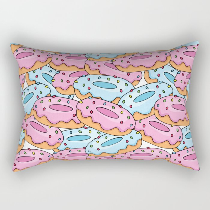 Delicious and bright donuts Rectangular Pillow