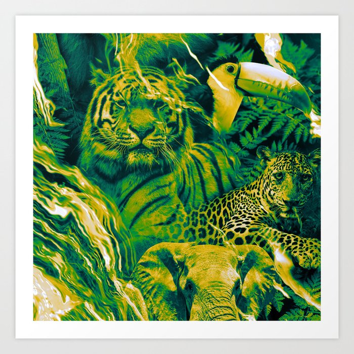 Welcome To The Jungle Art Print By Eltuanson Society6