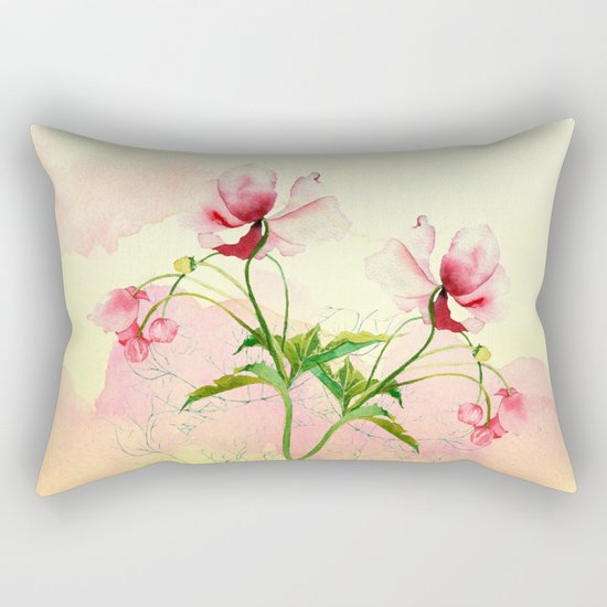 flower love Rectangular Pillow
