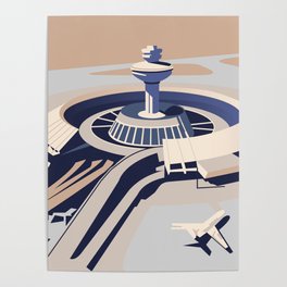 Soviet Modernism: Zvartnots airport, Armenia Poster