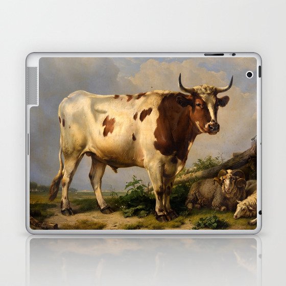 Bull, 1847 by Eugene Joseph Verboeckhoven Laptop & iPad Skin