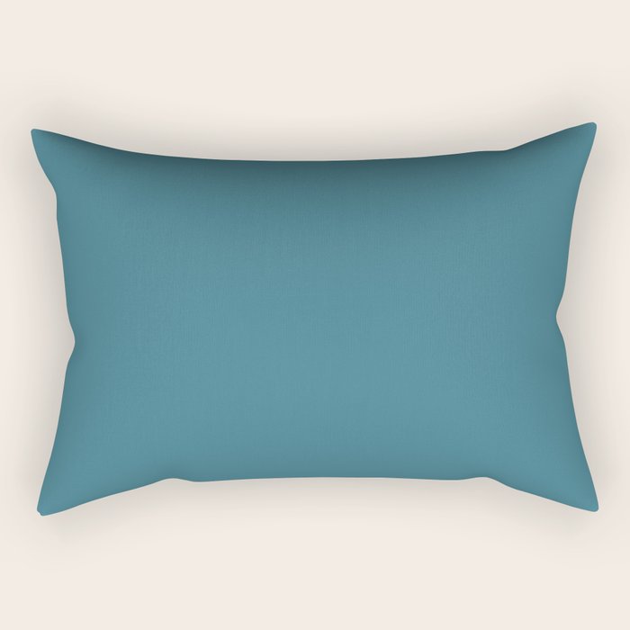 Teal rectangle pillow discount