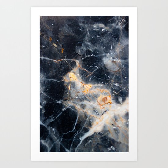 Black Stone Art Print