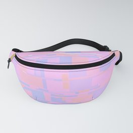 Abstract Pink Lavender Blue Teal Pattern  Fanny Pack