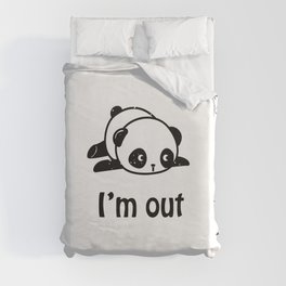 I’m out – Cute panda design Duvet Cover