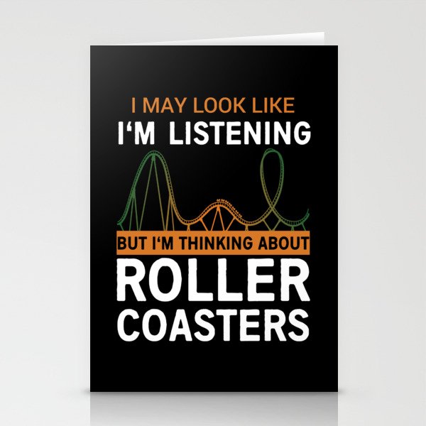 Roller Coaster Stationery Cards