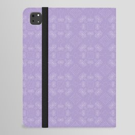 A Pair of Drying Protea, One Line Drawing, Purple Floral Pattern iPad Folio Case