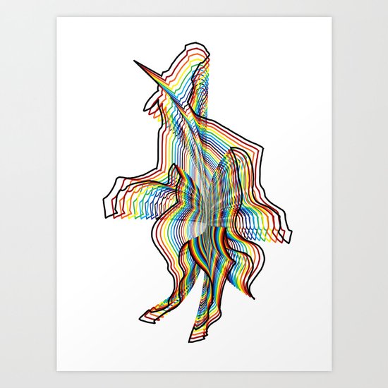 Infinite Unicorn Art Print