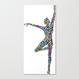 Stained Glass Ballet Canvas Print
