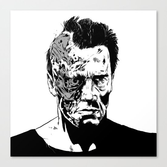 Terminator (b/w) Canvas Print