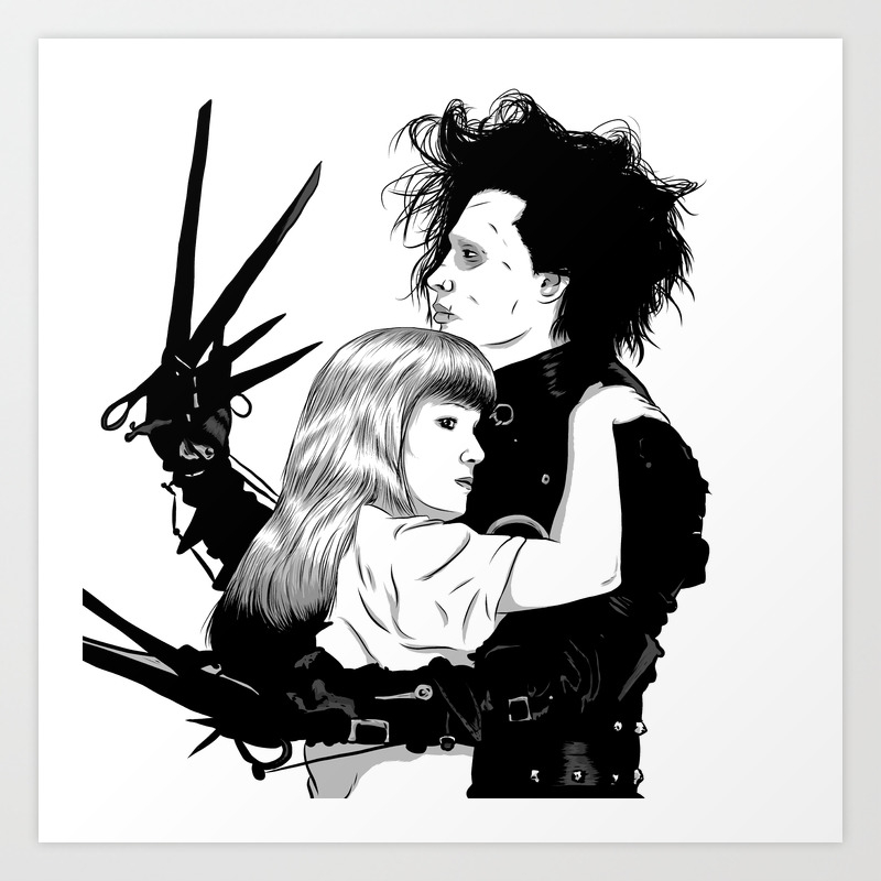 Edward Scissorhands Art Print By Gregory Casares Society6.