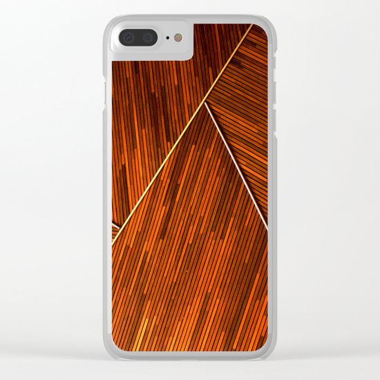 Geometric Grain Clear iPhone Case
