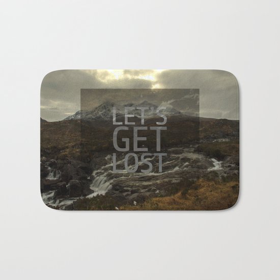 LET'S GET LOST Bath Mat